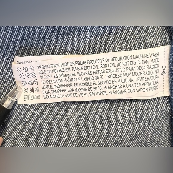 Disney Forever 21‎ Blue  Denim Overall Dress Sz Medium - Picture 6 of 10